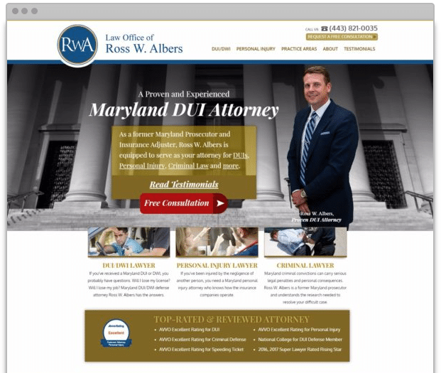 ross albers site design