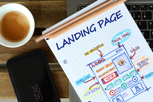 landing page layout
