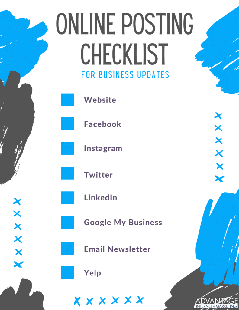 online posting checklist